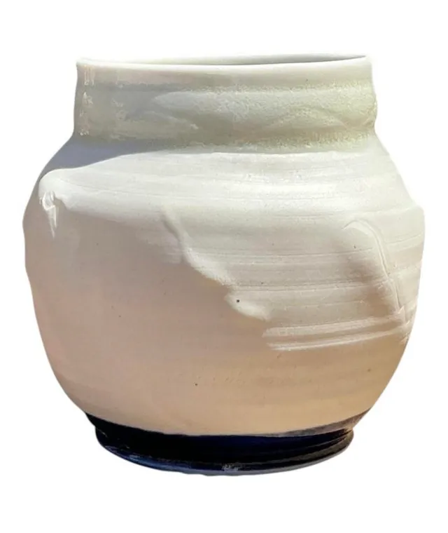 Vintage Original Studio Pottery Vase - Pottery, 3.75W x 3.75H — additional photo 4