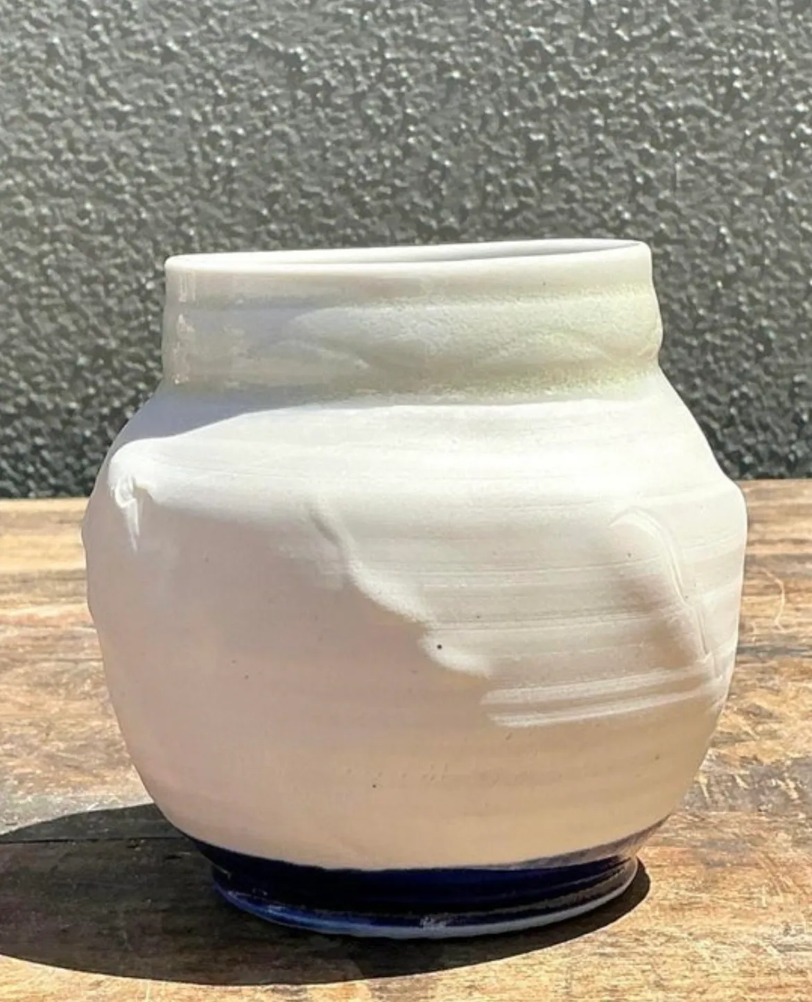 Vintage Original Studio Pottery Vase - Pottery, 3.75W x 3.75H