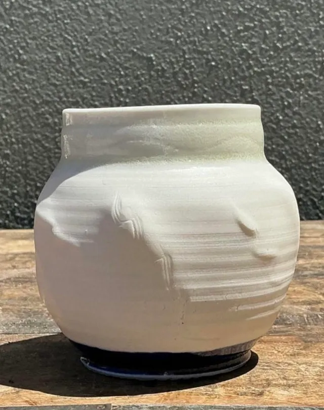Vintage Original Studio Pottery Vase - Pottery, 3.75W x 3.75H — additional photo 5
