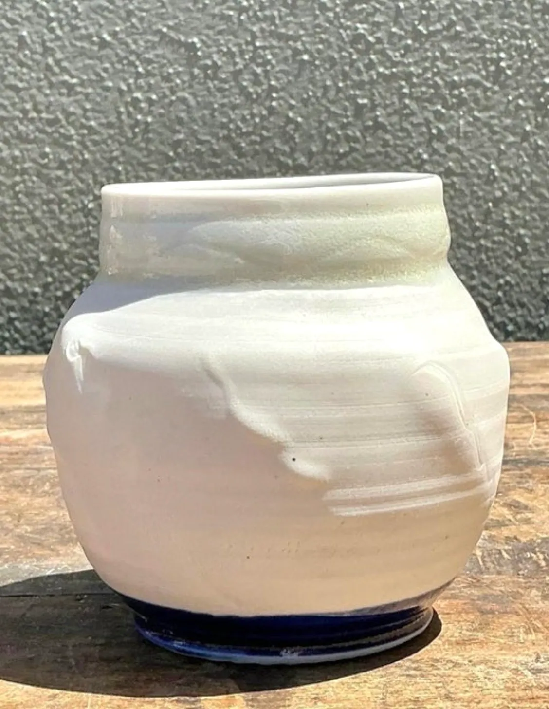 Vintage Original Studio Pottery Vase - Pottery, 3.75W x 3.75H — additional photo 8