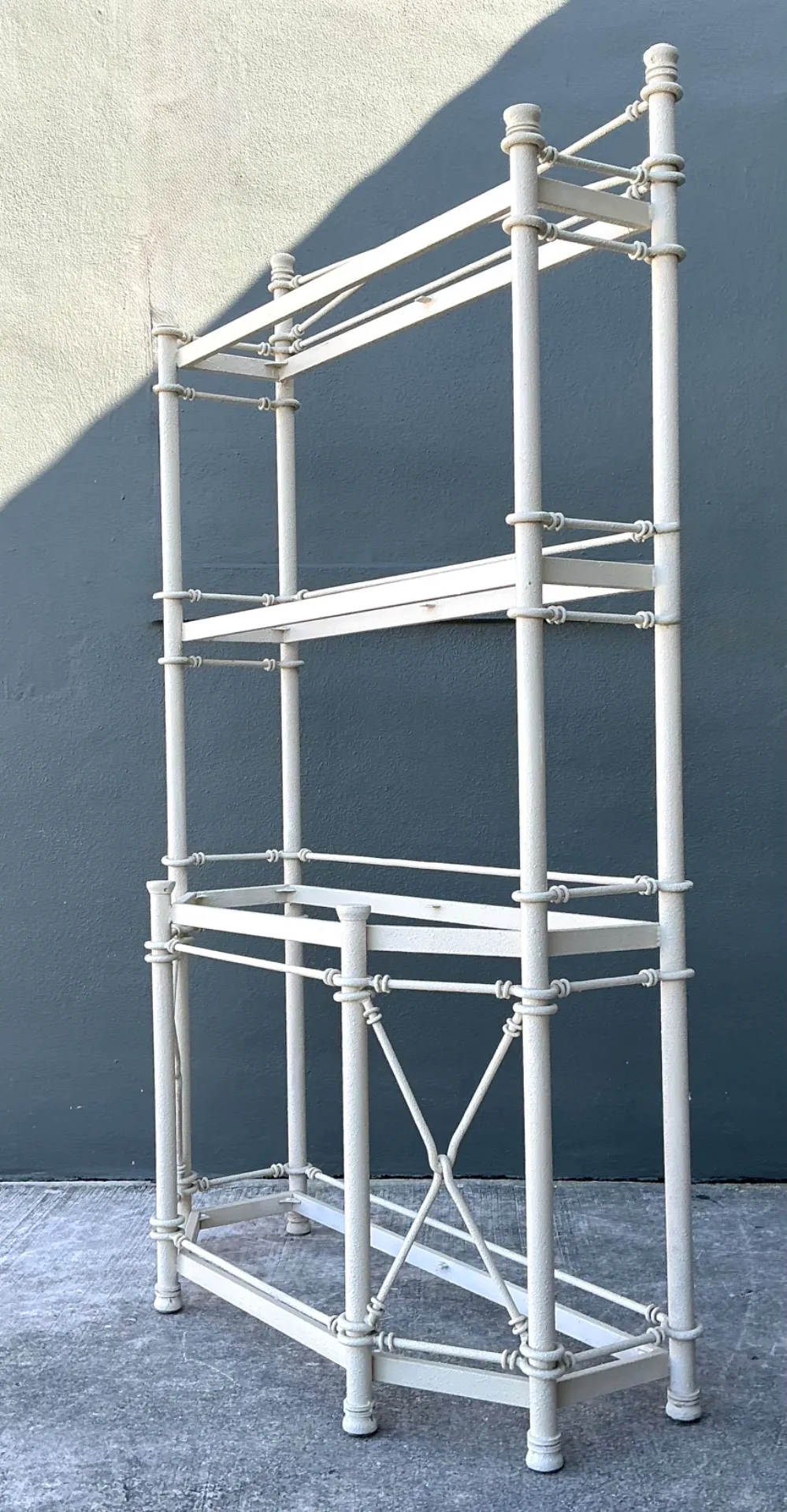 Vintage Painted Metal Display Shelf — additional photo 7