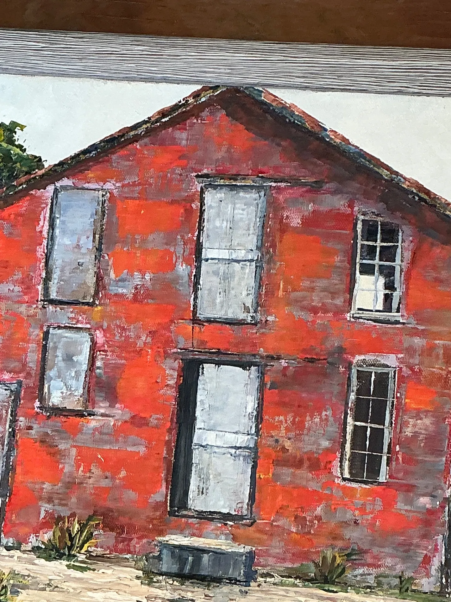 Framed D. Hayes Barn Landscape Painting — additional photo 7