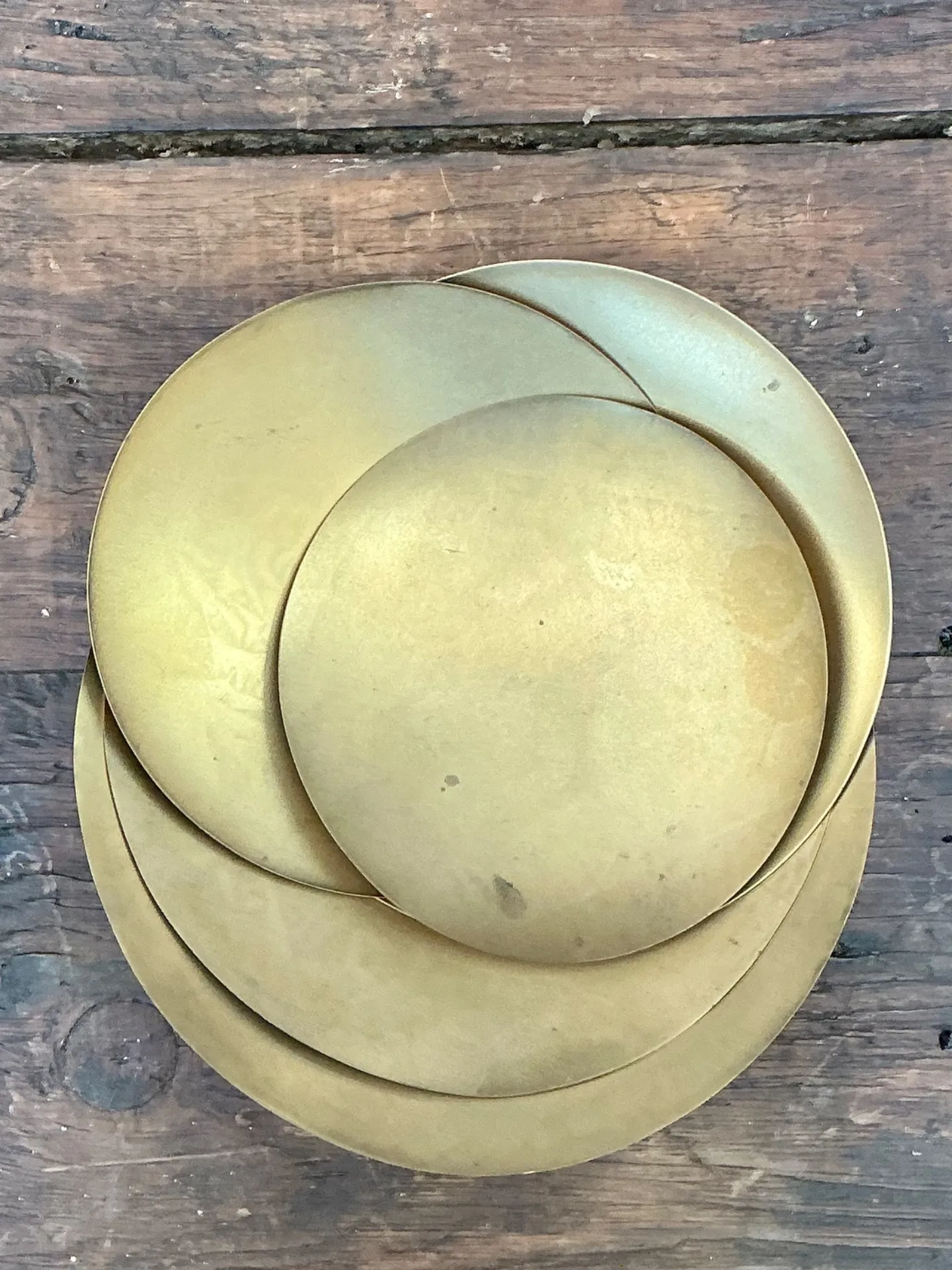 Vintage Tom Dixon Brass Decorative Plates - Set Of 5 — additional photo 6