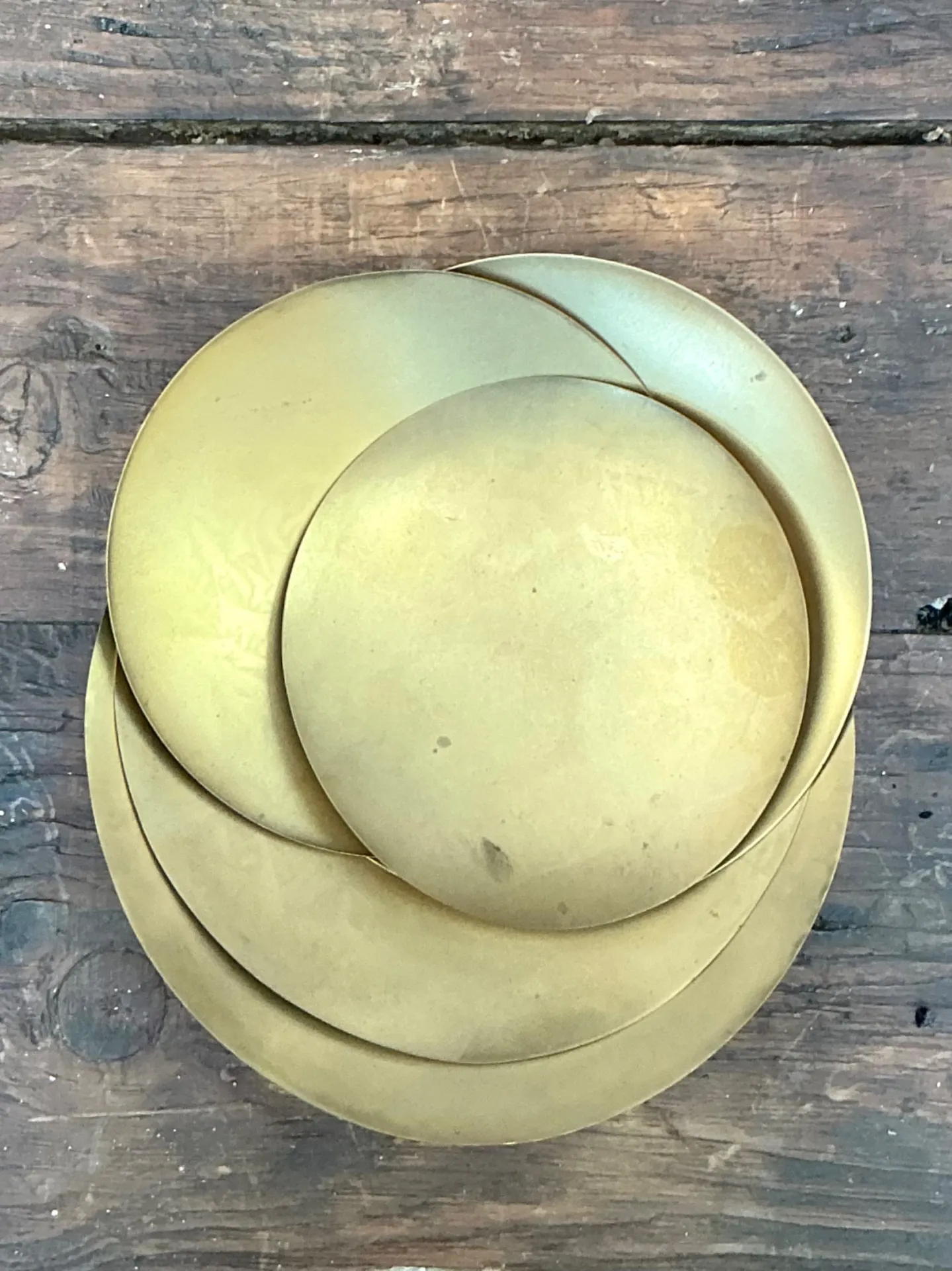 Vintage Tom Dixon Brass Decorative Plates - Set Of 5 — additional photo 5