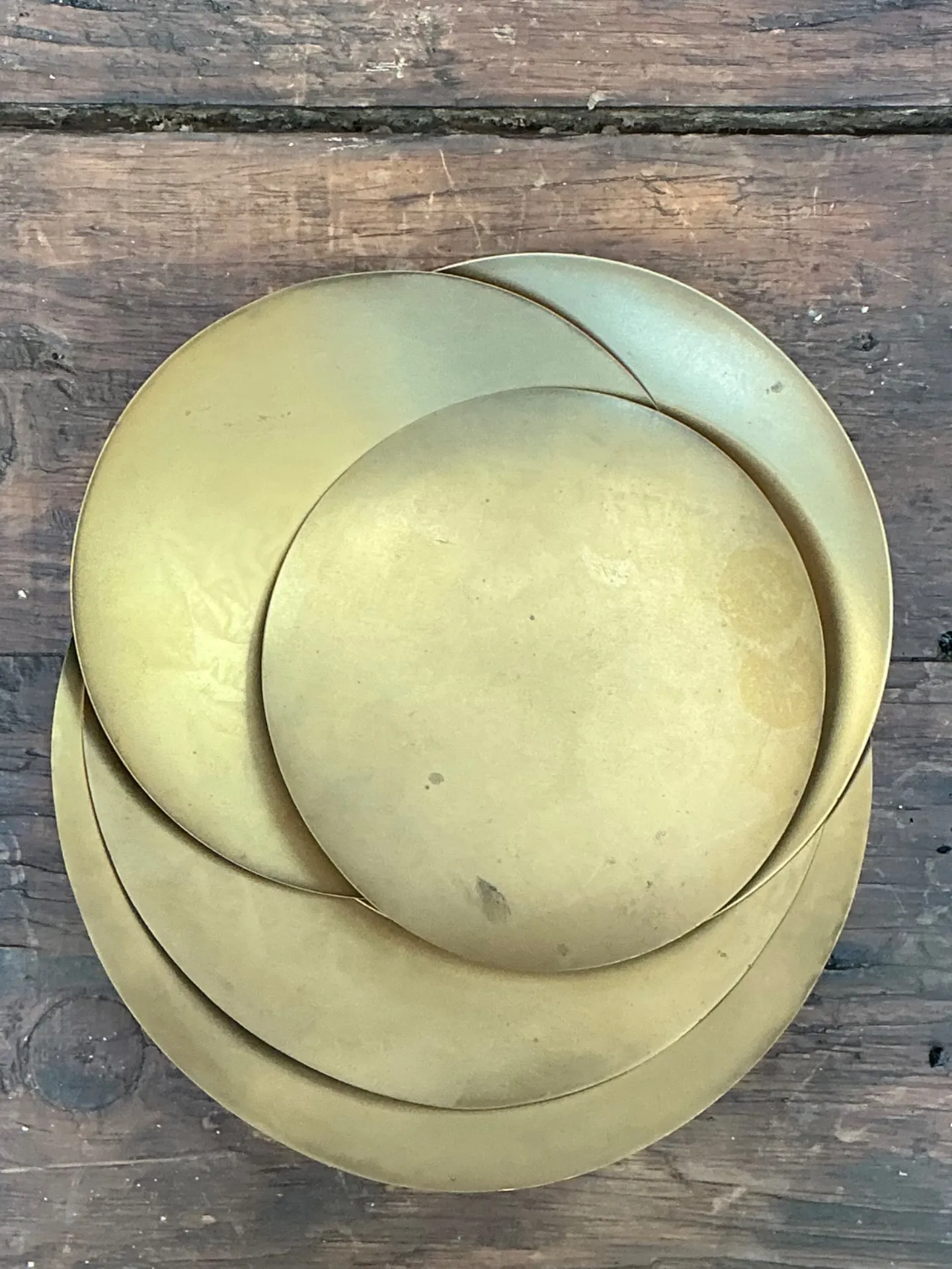 Vintage Tom Dixon Brass Decorative Plates - Set Of 5 — additional photo 3