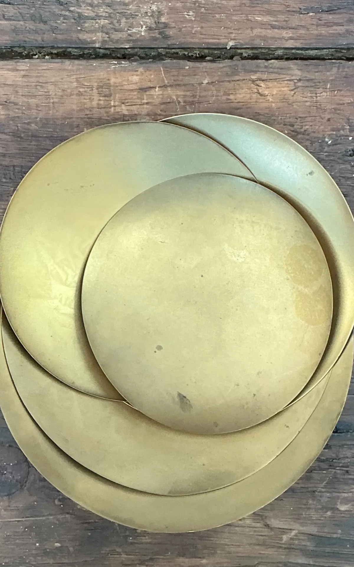 Vintage Tom Dixon Brass Decorative Plates - Set Of 5 — additional photo 3