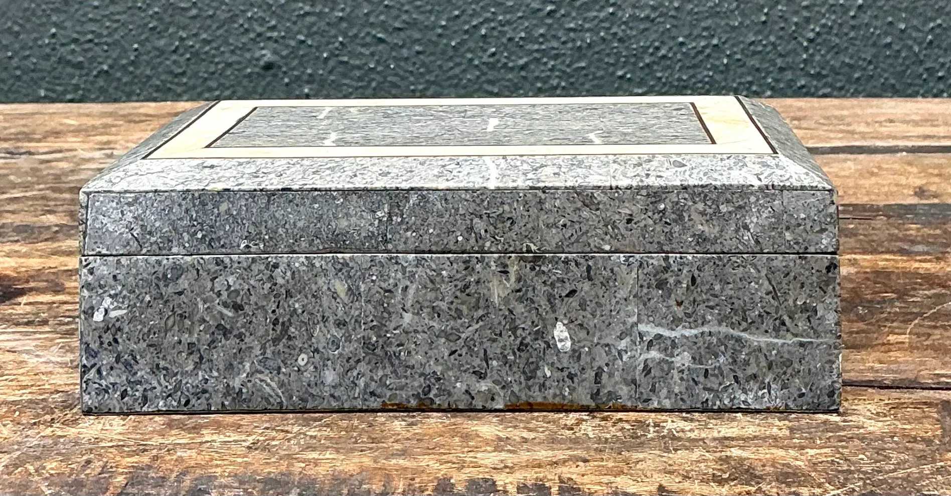 Vintage Tessellated Stone Trinket Box — additional photo 1
