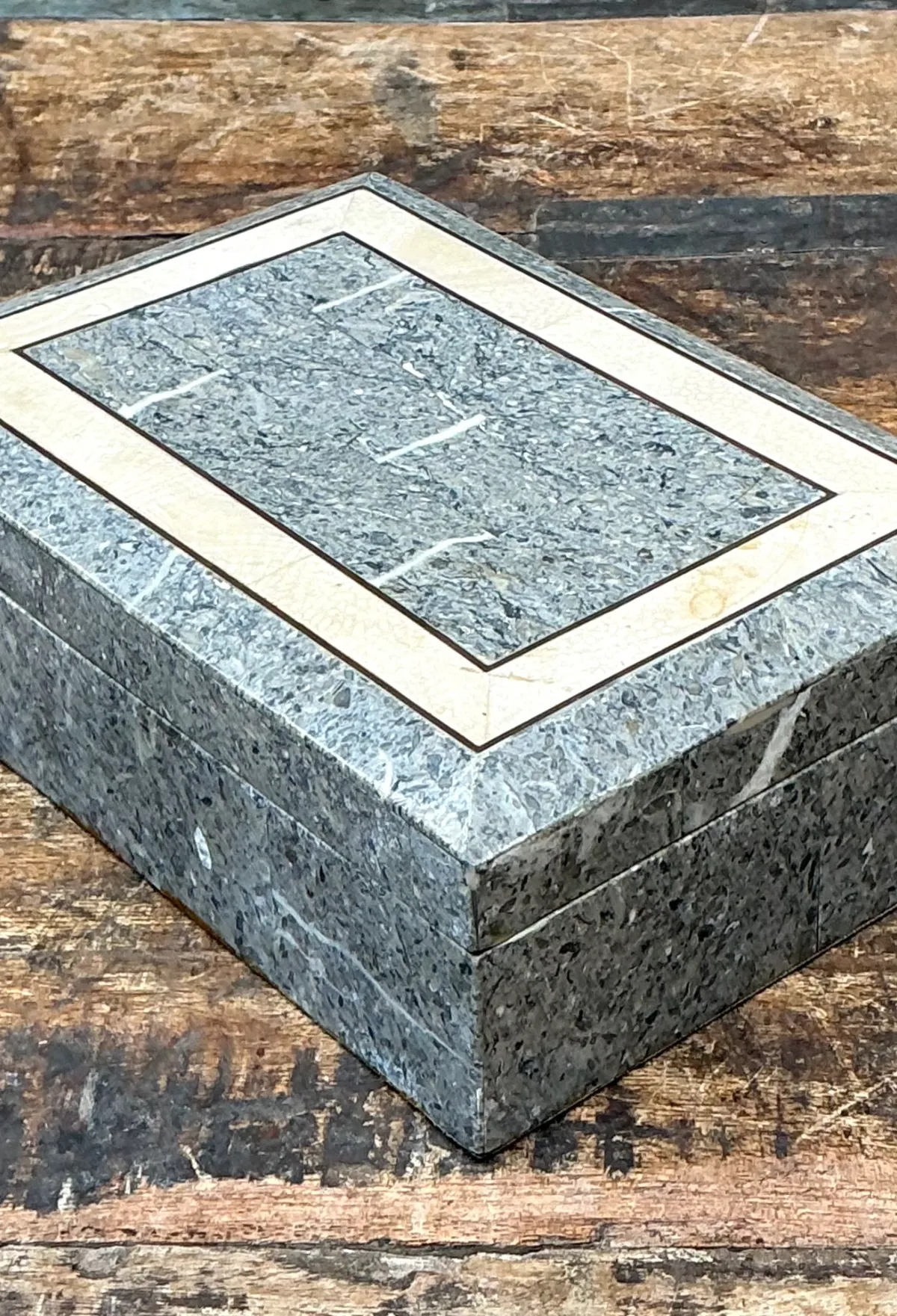 Vintage Tessellated Stone Trinket Box — additional photo 7