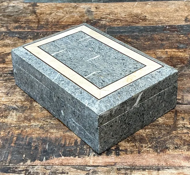 Vintage Tessellated Stone Trinket Box — additional photo 7