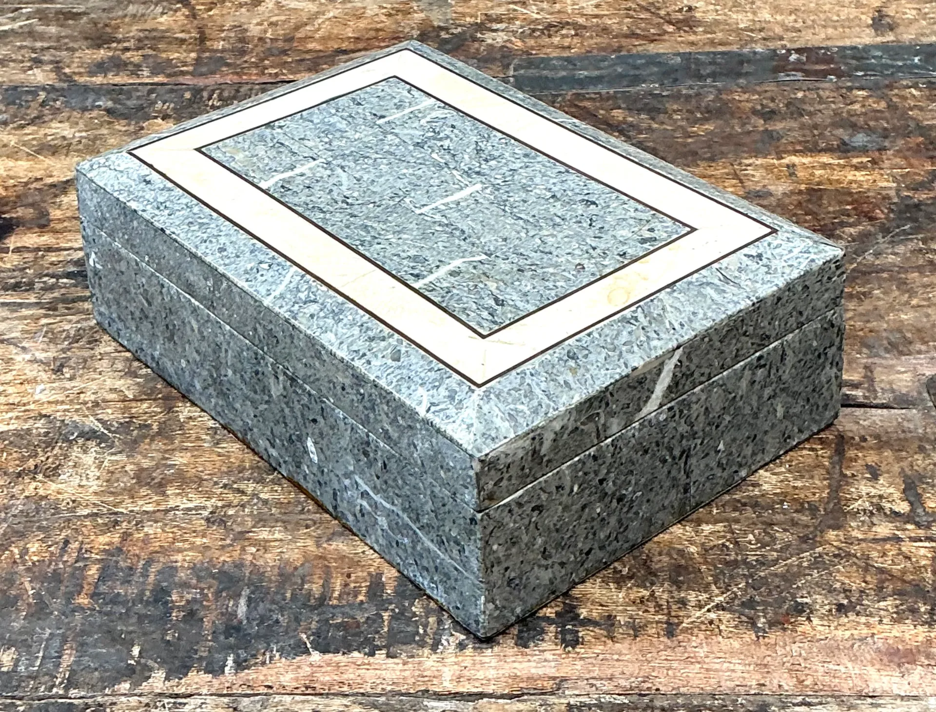 Vintage Tessellated Stone Trinket Box — additional photo 8