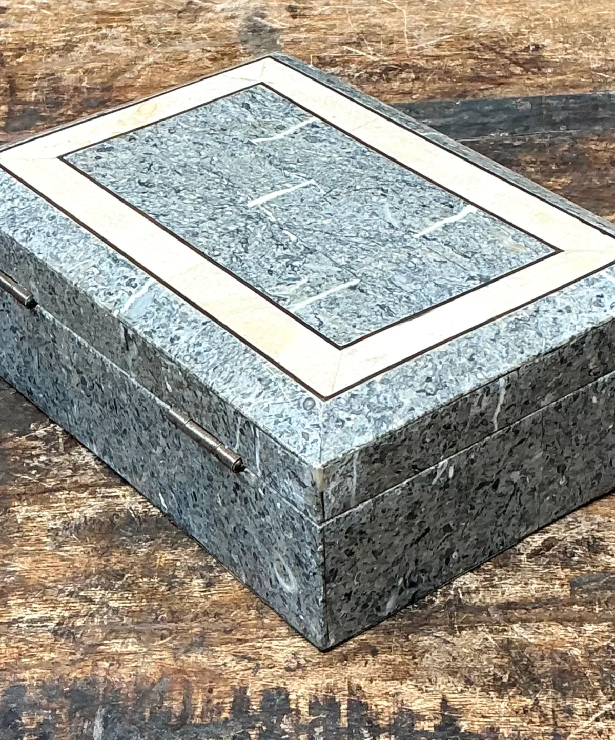 Vintage Tessellated Stone Trinket Box — additional photo 4