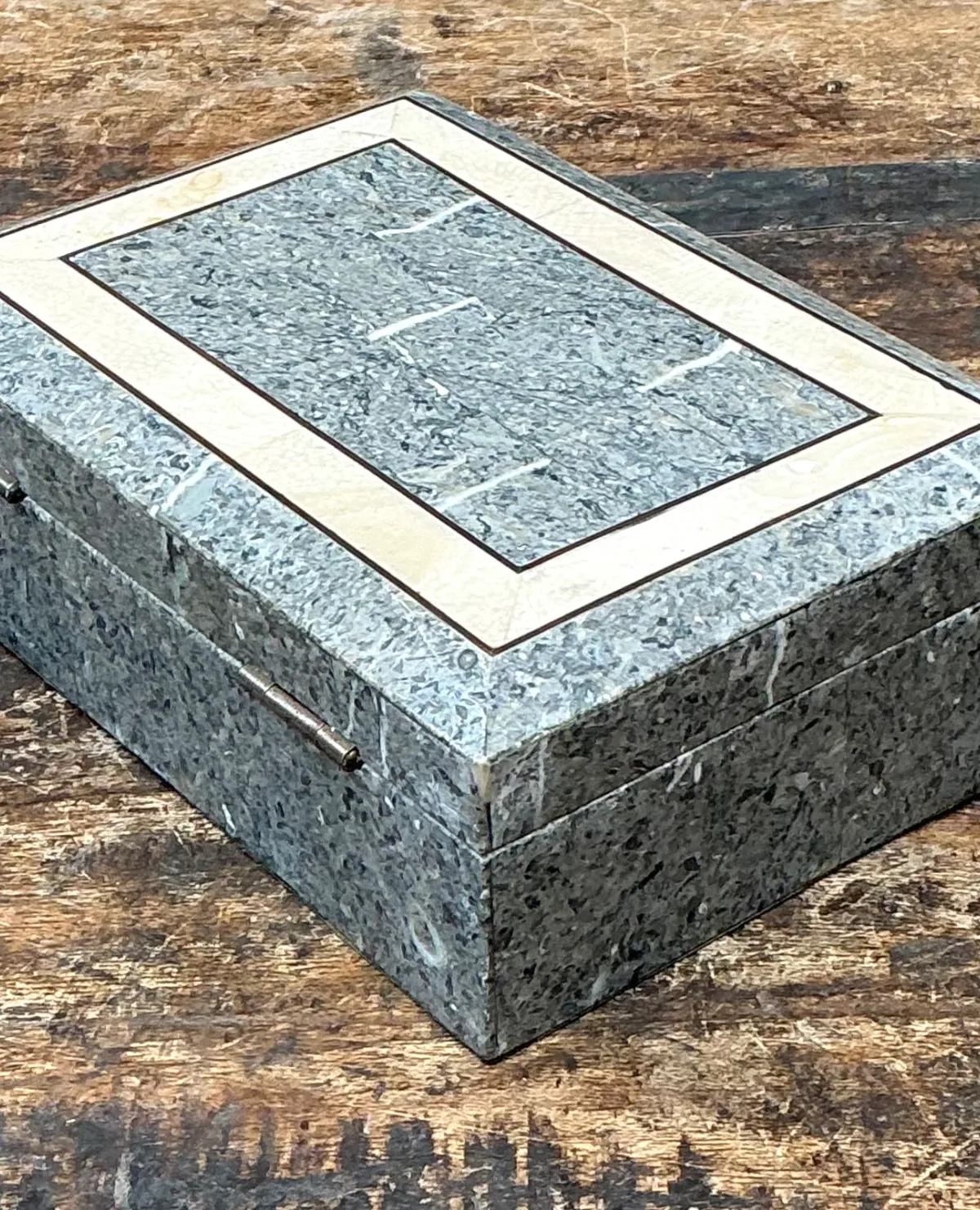 Vintage Tessellated Stone Trinket Box — additional photo 6