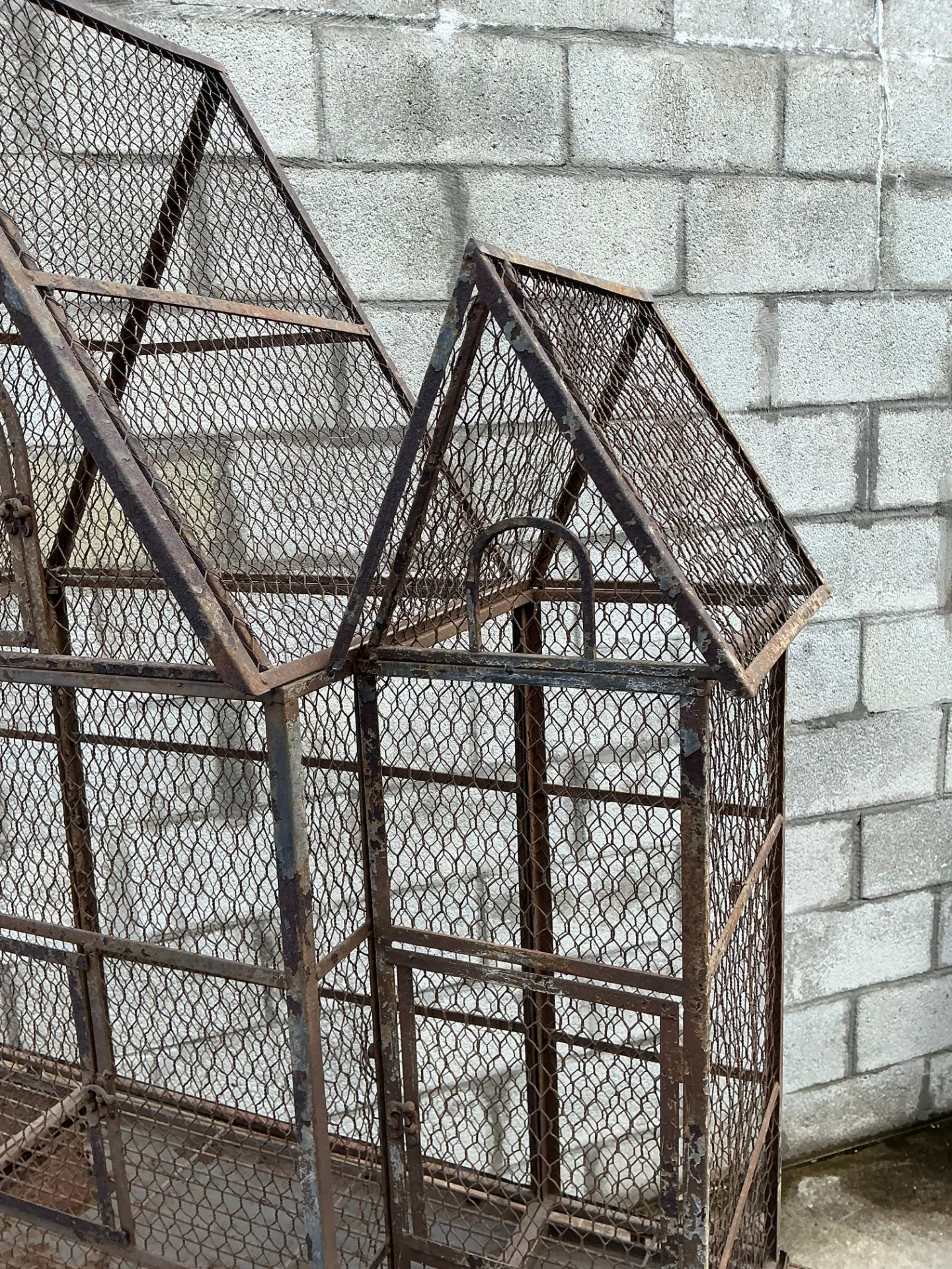 Vintage Monumental Architectural Wire Birdhouse — additional photo 3