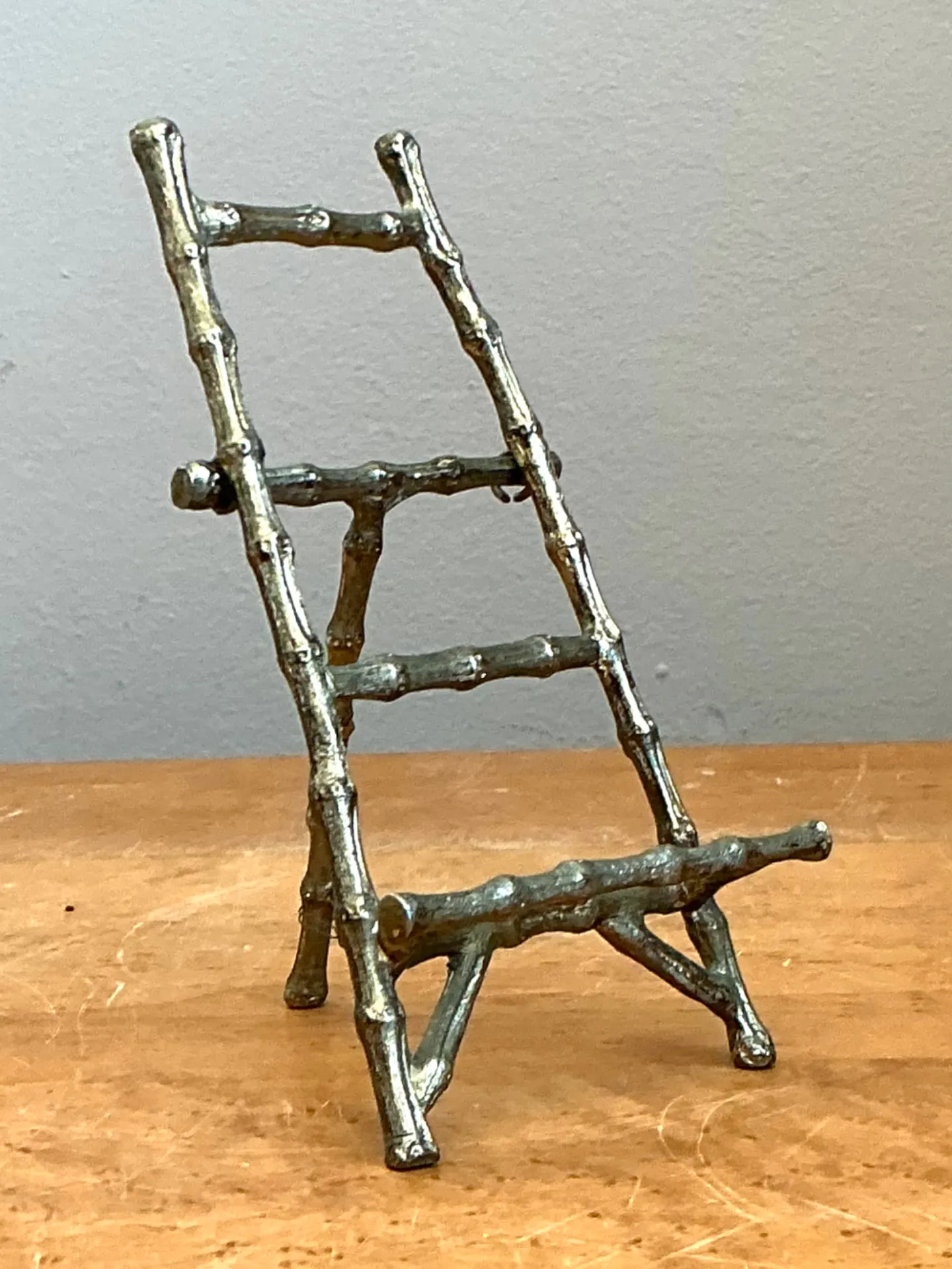 Vintage Small Metal Bamboo Style Display Stand — additional photo 7