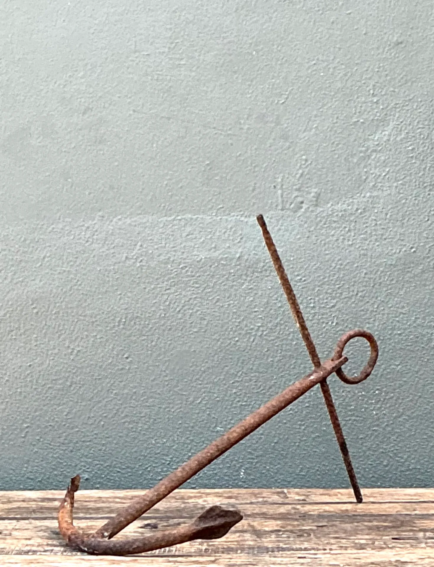 Vintage Weathered Iron Nautical Anchor — additional photo 6