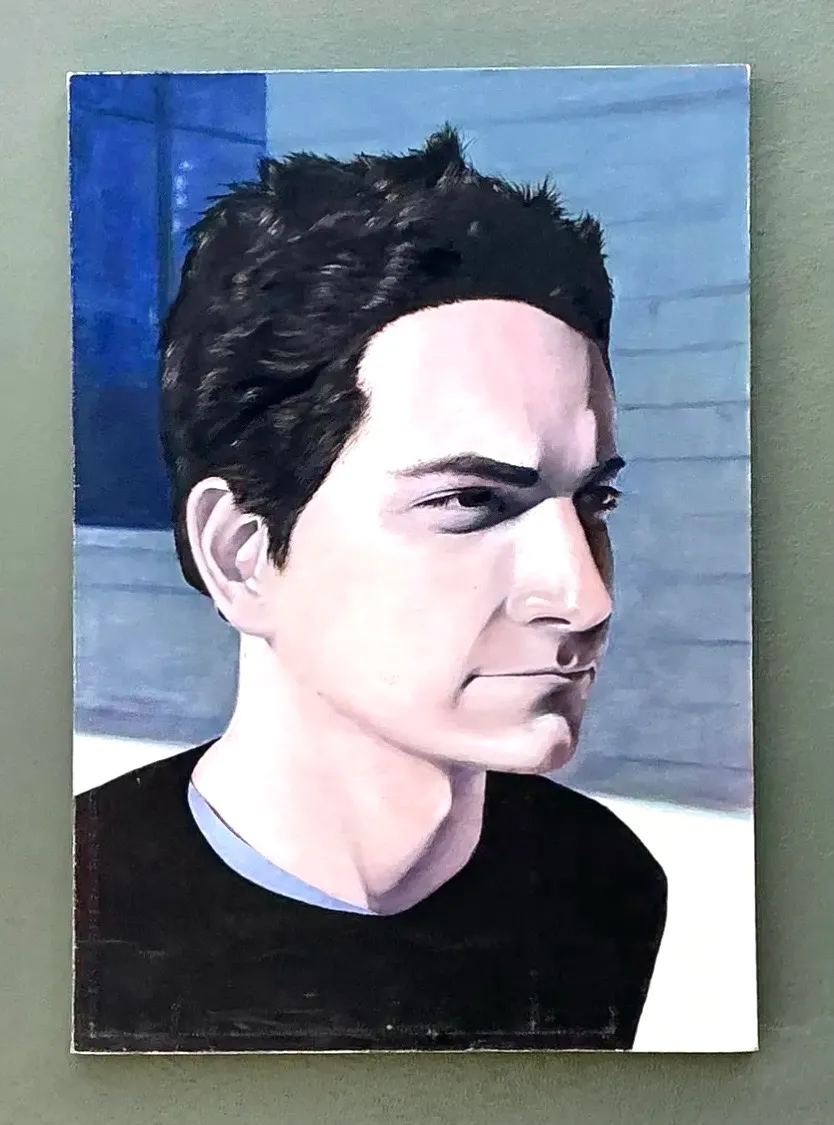 Vintage Original Oil Portrait on Canvas - Canvas, 31.75W x 45.25H — additional photo 7