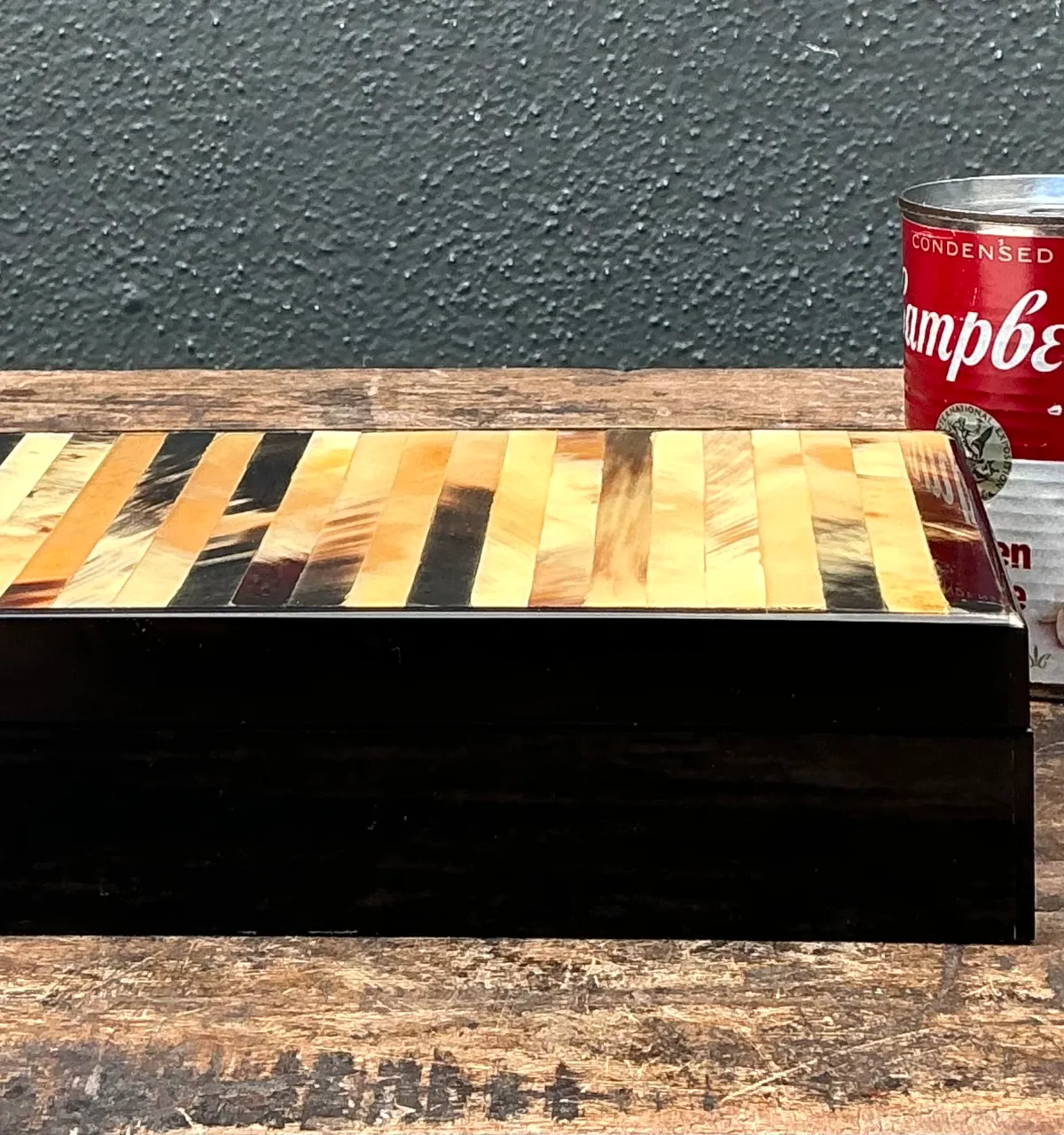 Vintage Horn and Wood Decorative Box — additional photo 7