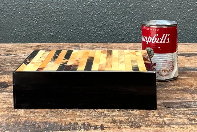 Vintage Horn and Wood Decorative Box — additional photo 7