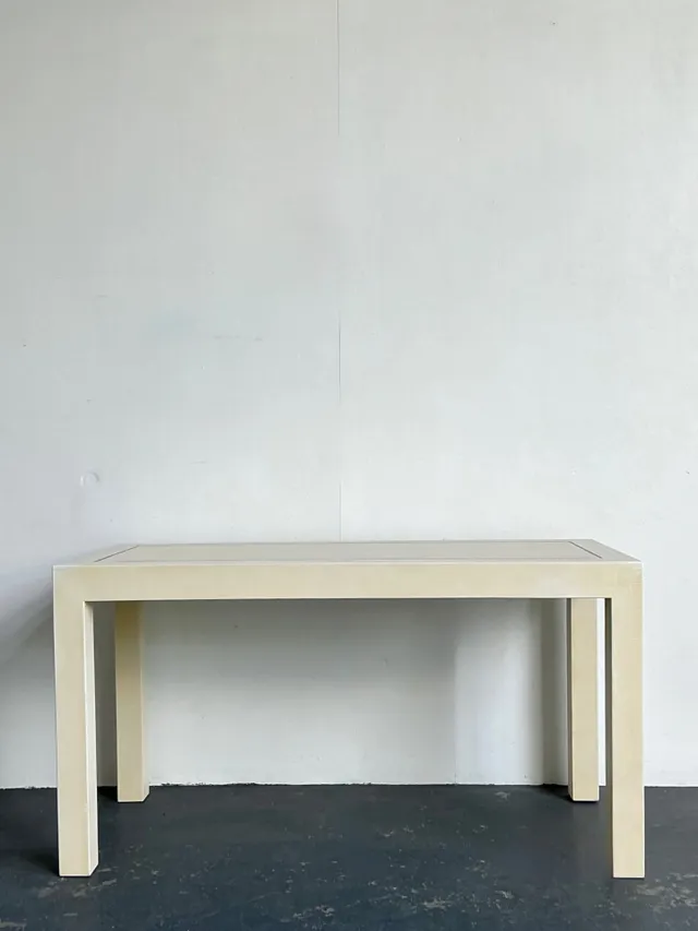 Vintage Snake Skin and Wood Console Table — additional photo 4