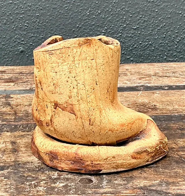Vintage Organic Form Ceramic Vase — additional photo 6