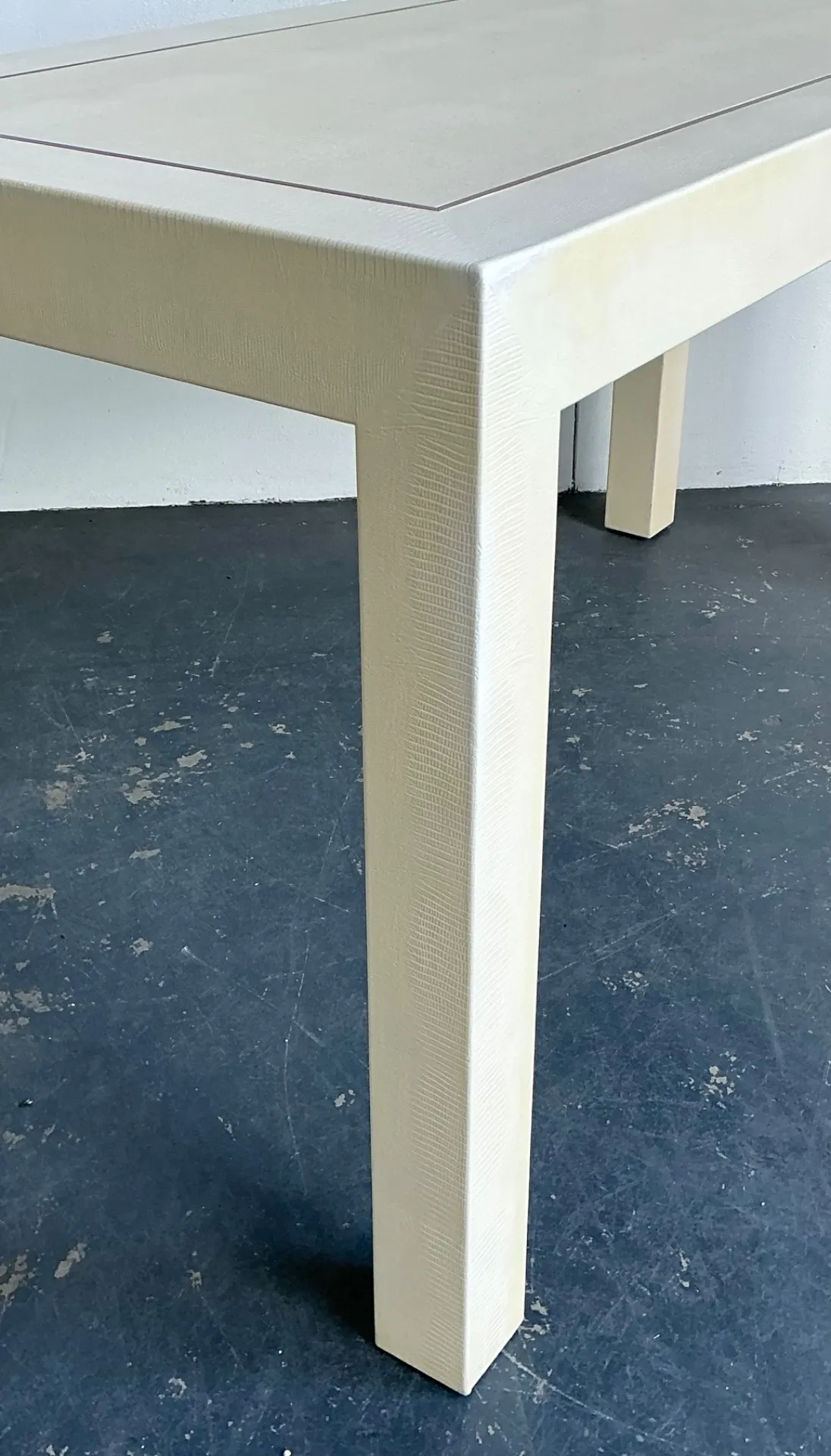 Vintage Snake Skin and Wood Console Table — additional photo 6