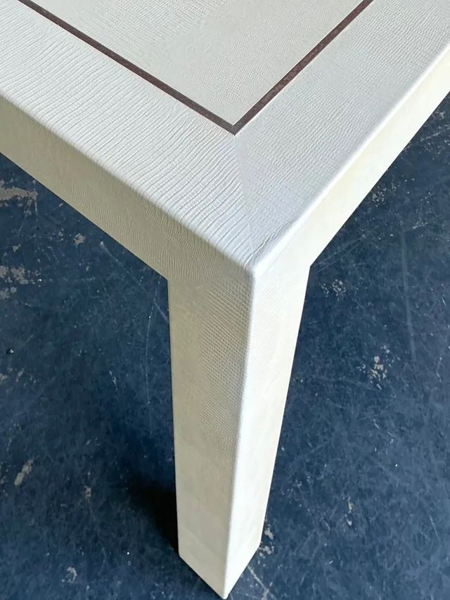 Vintage Snake Skin and Wood Console Table — additional photo 5