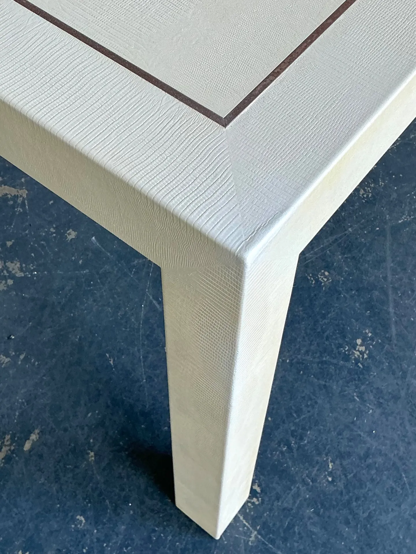Vintage Snake Skin and Wood Console Table — additional photo 3