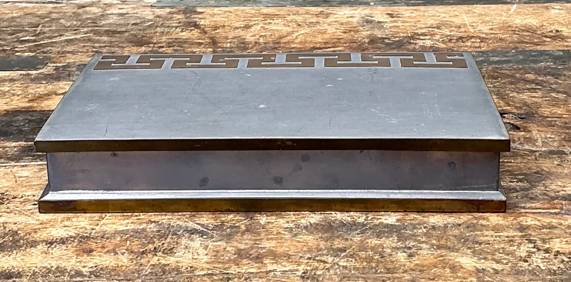Vintage Greek Key Metal Box — additional photo 8