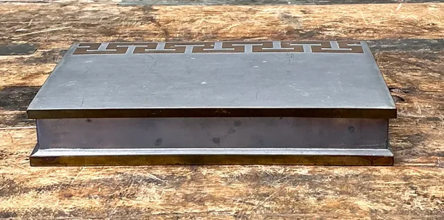 Vintage Greek Key Metal Box — additional photo 8