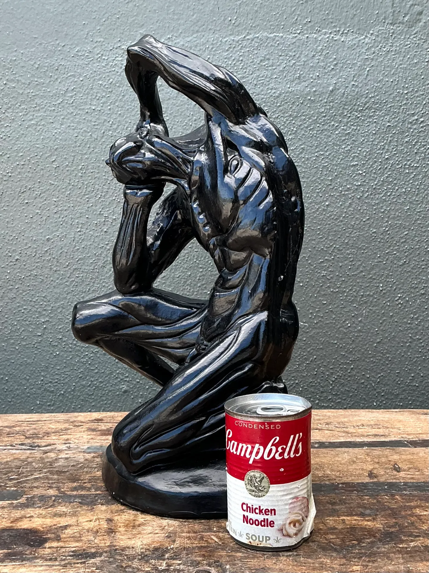Vintage Plaster Flayed Man Expressionist Sculpture — additional photo 5