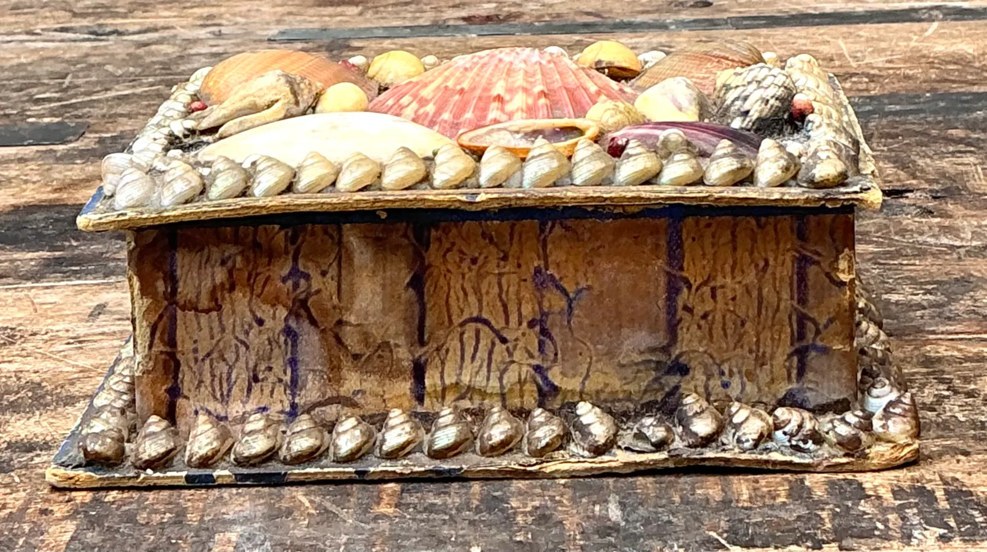 Vintage Shell Embellished Keepsake Box — additional photo 3