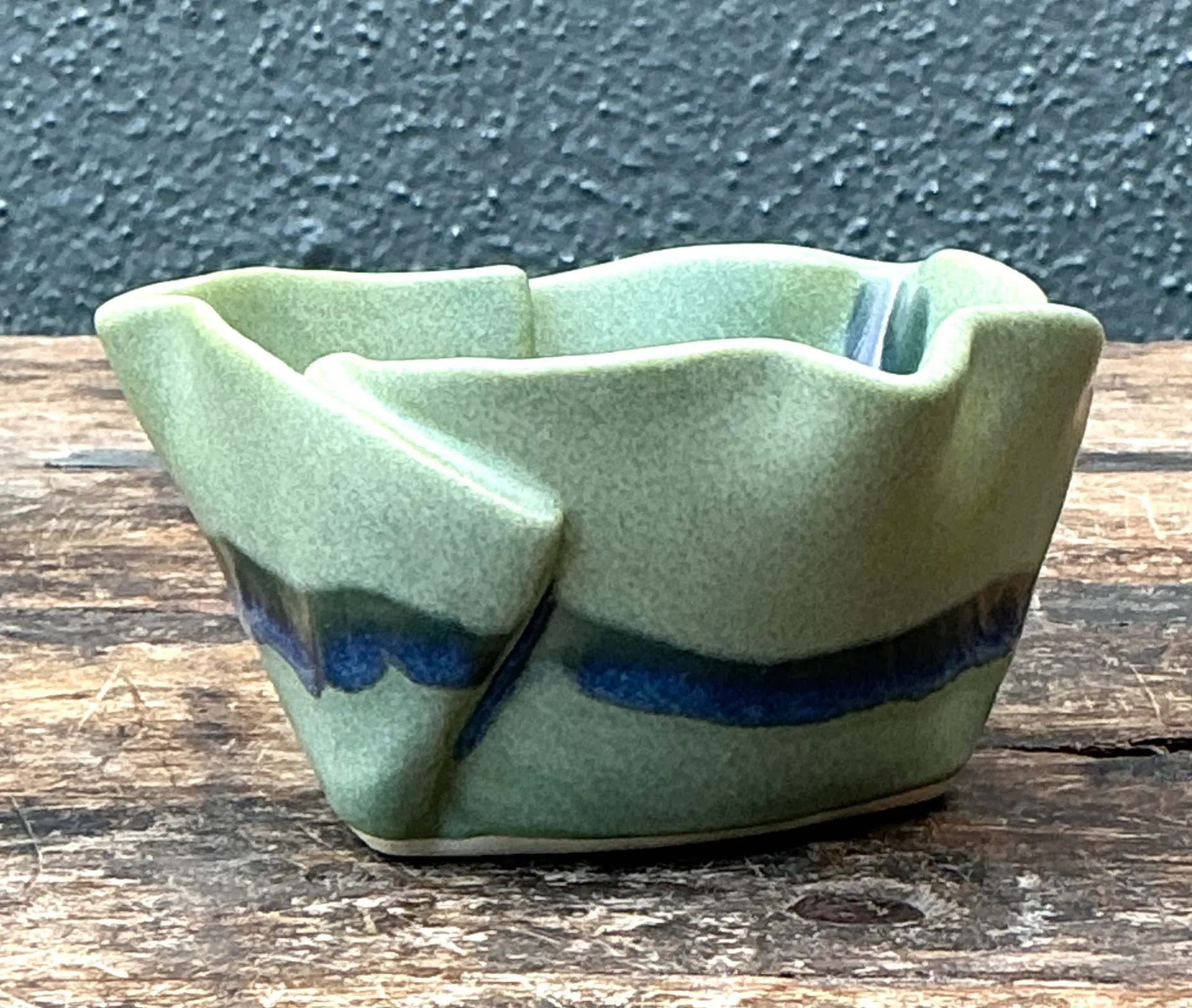 Vintage Organic Form Pottery Bowl — additional photo 1