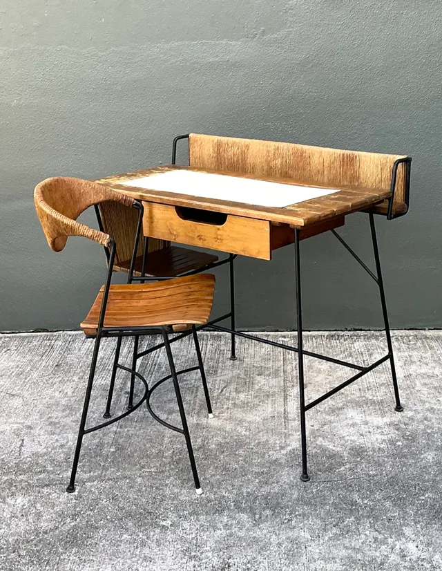 Arthur Umanoff Mid-Century Modern Desk and Chair Set — additional photo 2