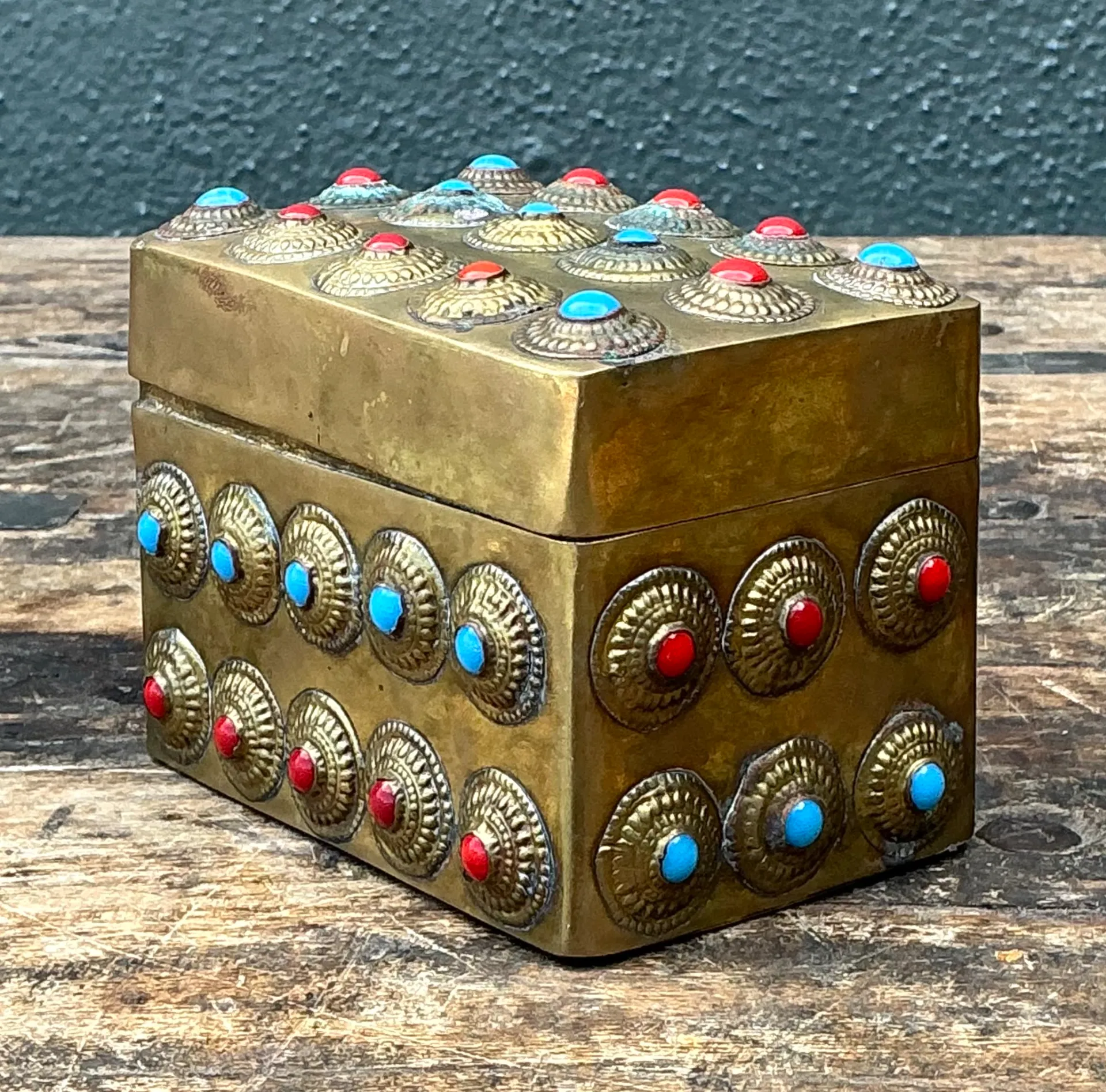 Vintage Embellished Brass Box — additional photo 3