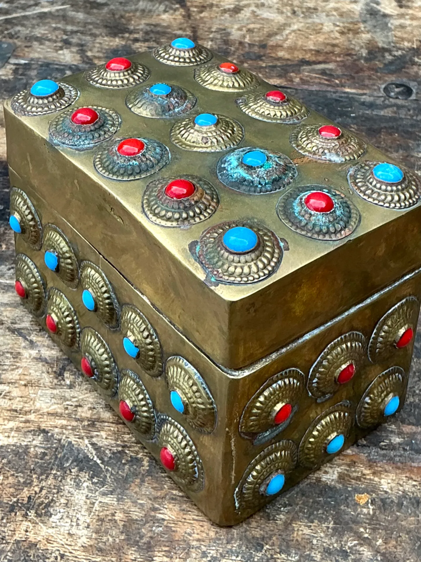 Vintage Embellished Brass Box — additional photo 2