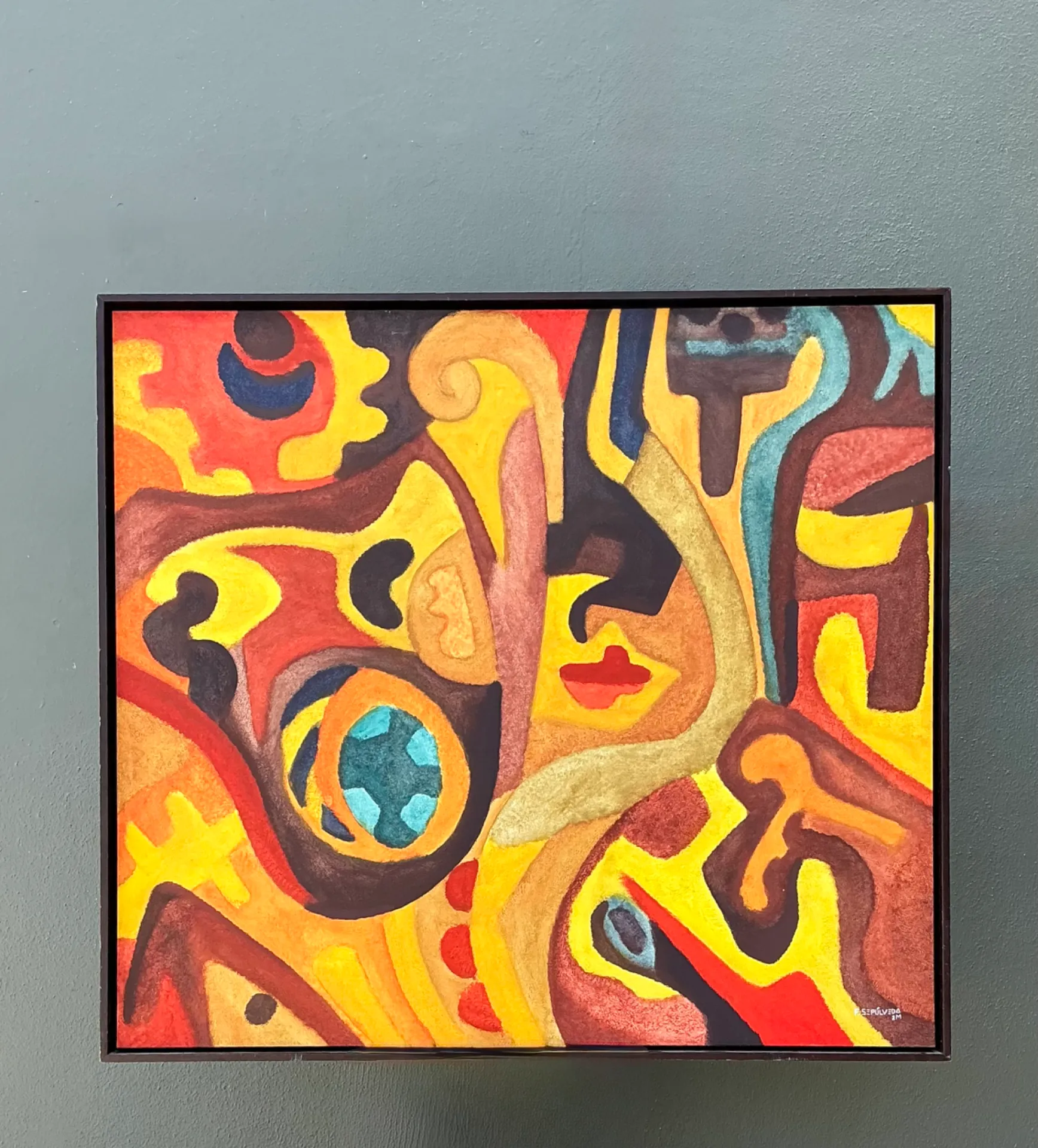 Vintage Original Abstract Oil On Canvas — additional photo 5