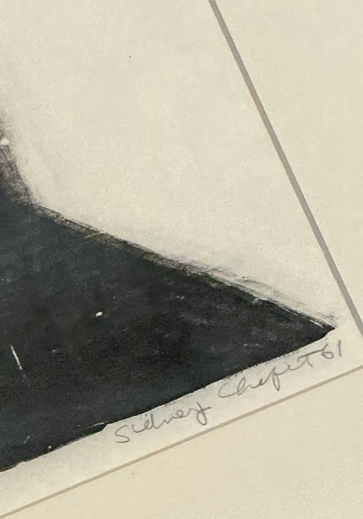 Vintage Black and White Framed Woodcut Of Sigmund Freud — additional photo 5