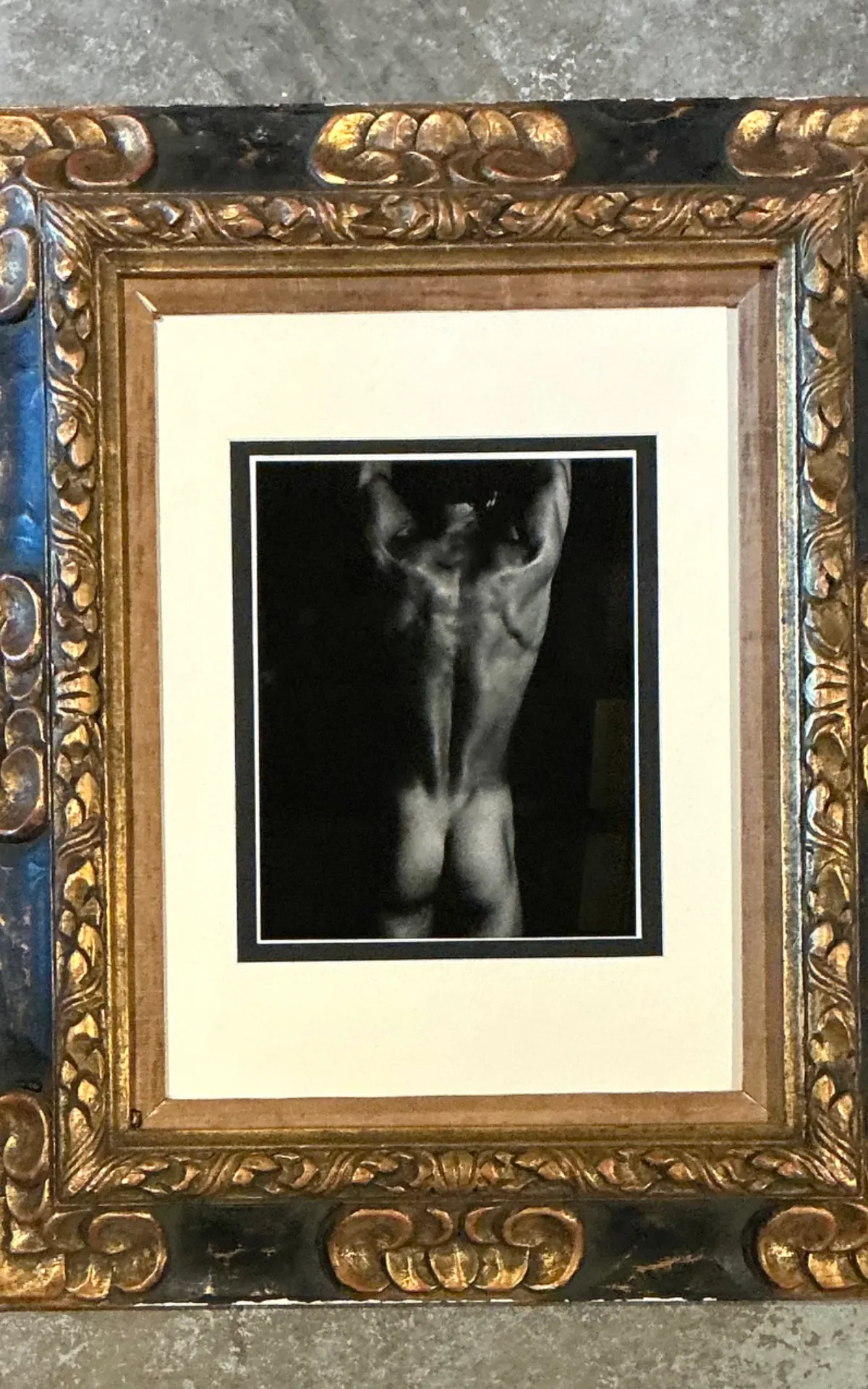 Vintage Framed Male Nude Study on Paper — additional photo 7