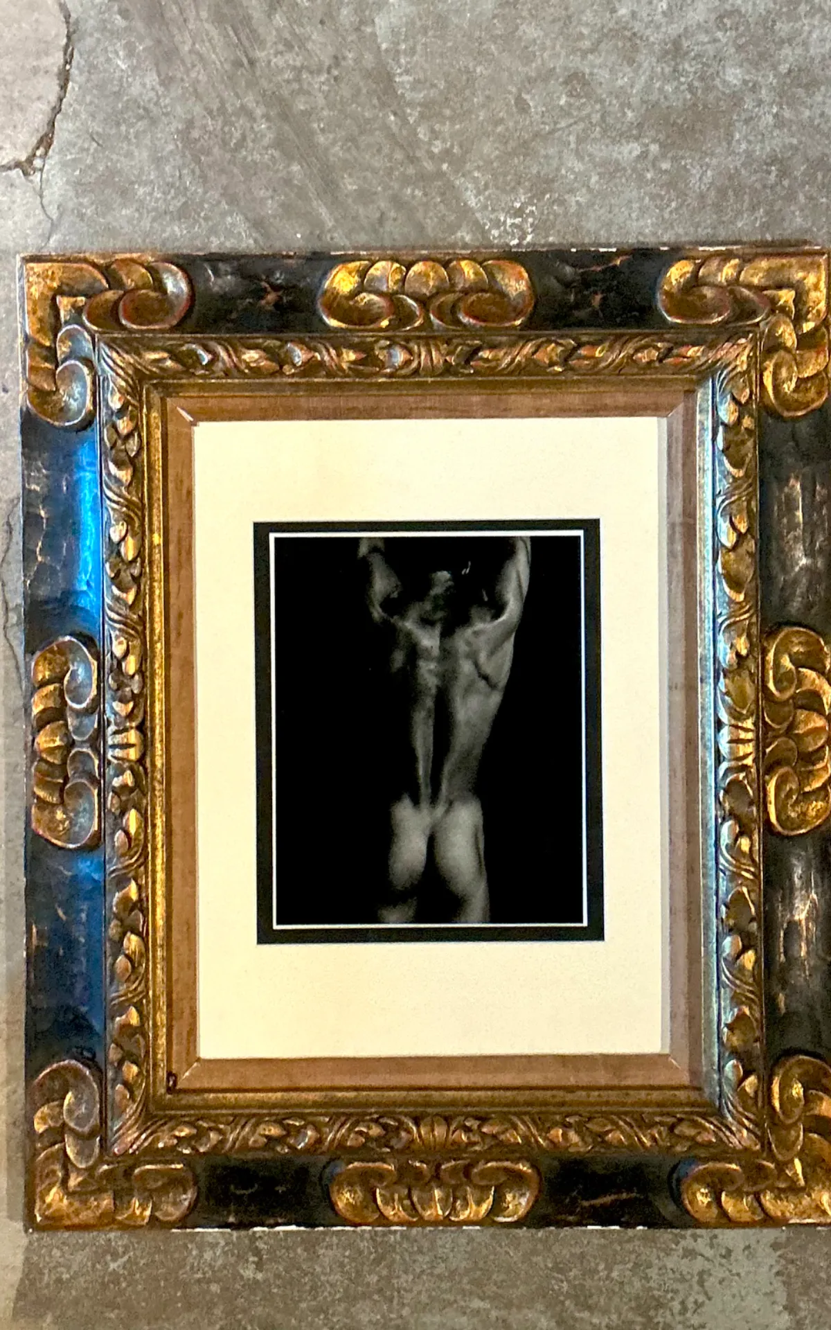 Vintage Framed Male Nude Study on Paper — additional photo 6