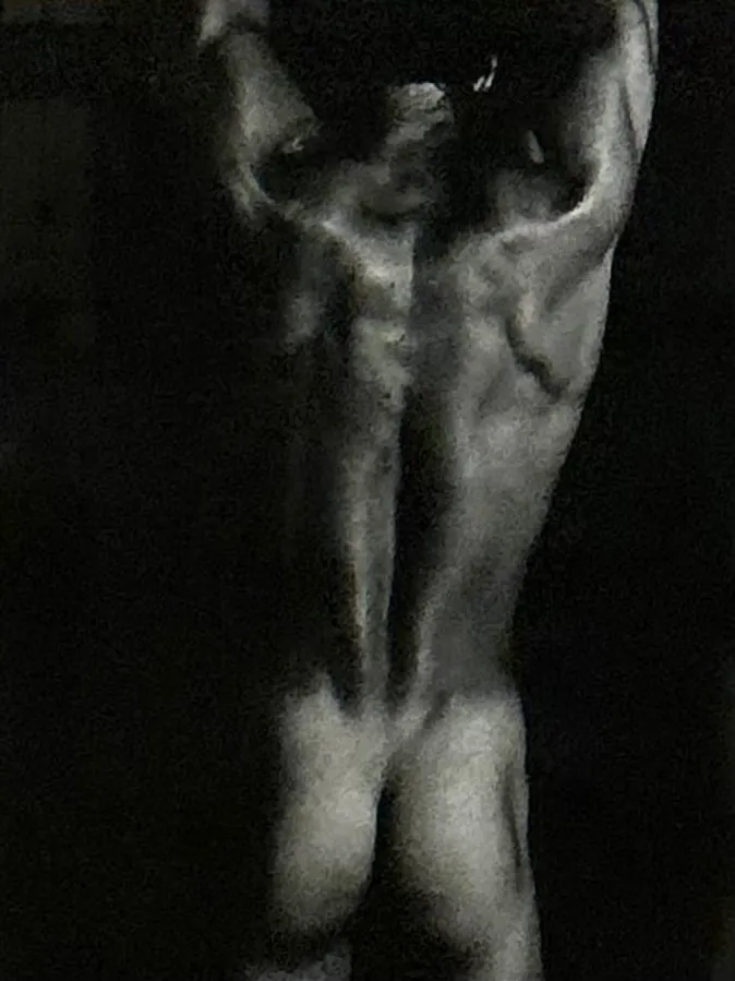Vintage Framed Male Nude Study on Paper — additional photo 1