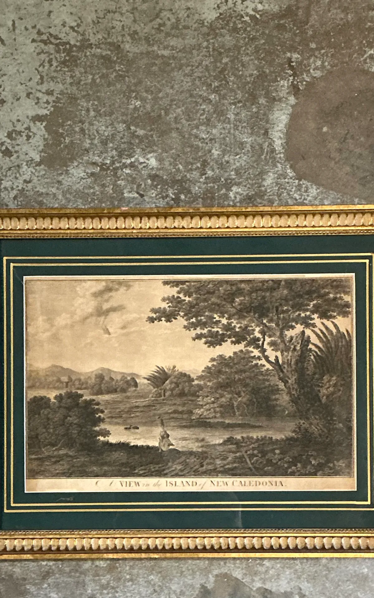 Vintage Framed New Caledonia Island Print — additional photo 3