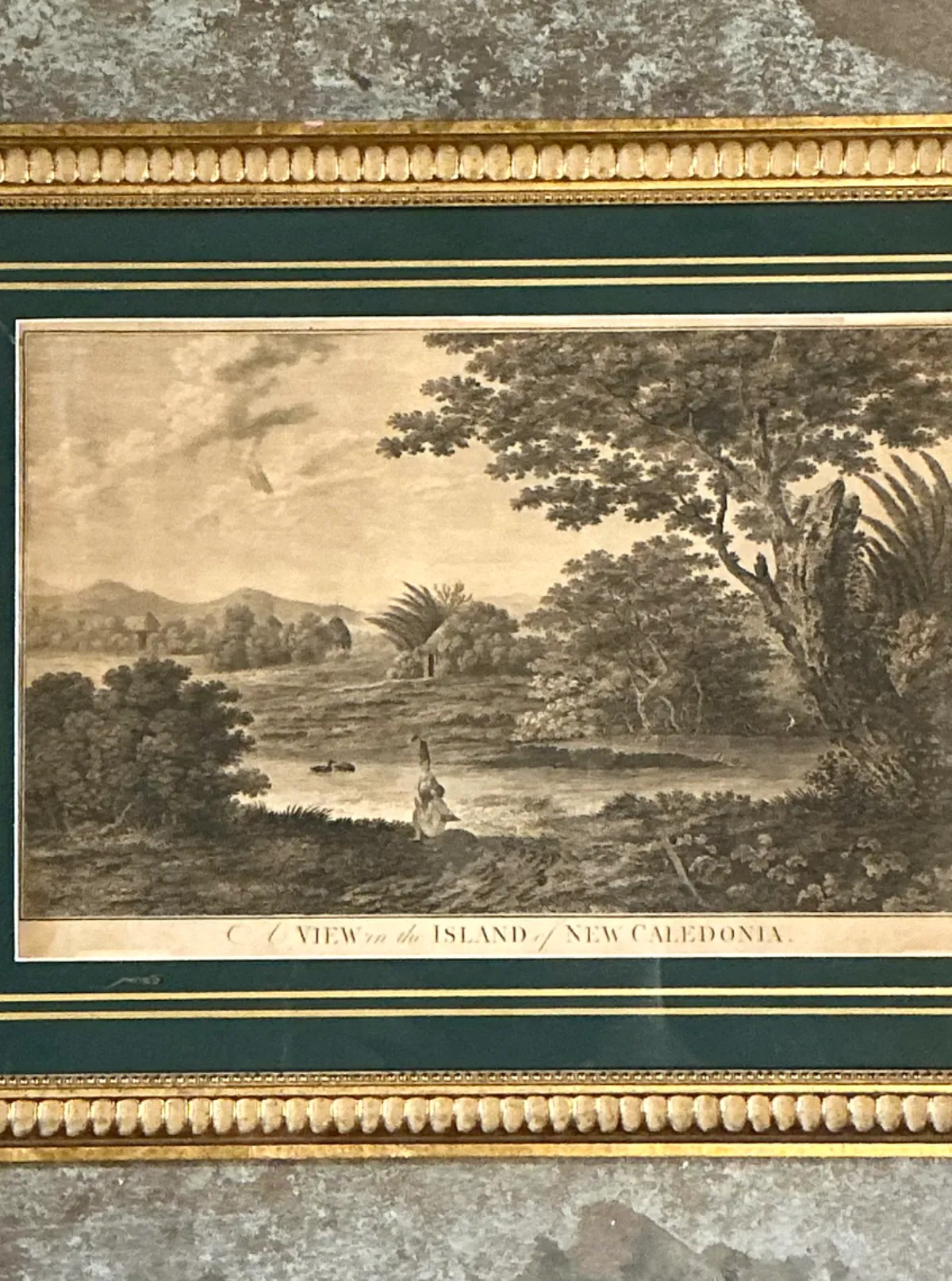 Vintage Framed New Caledonia Island Print — additional photo 5