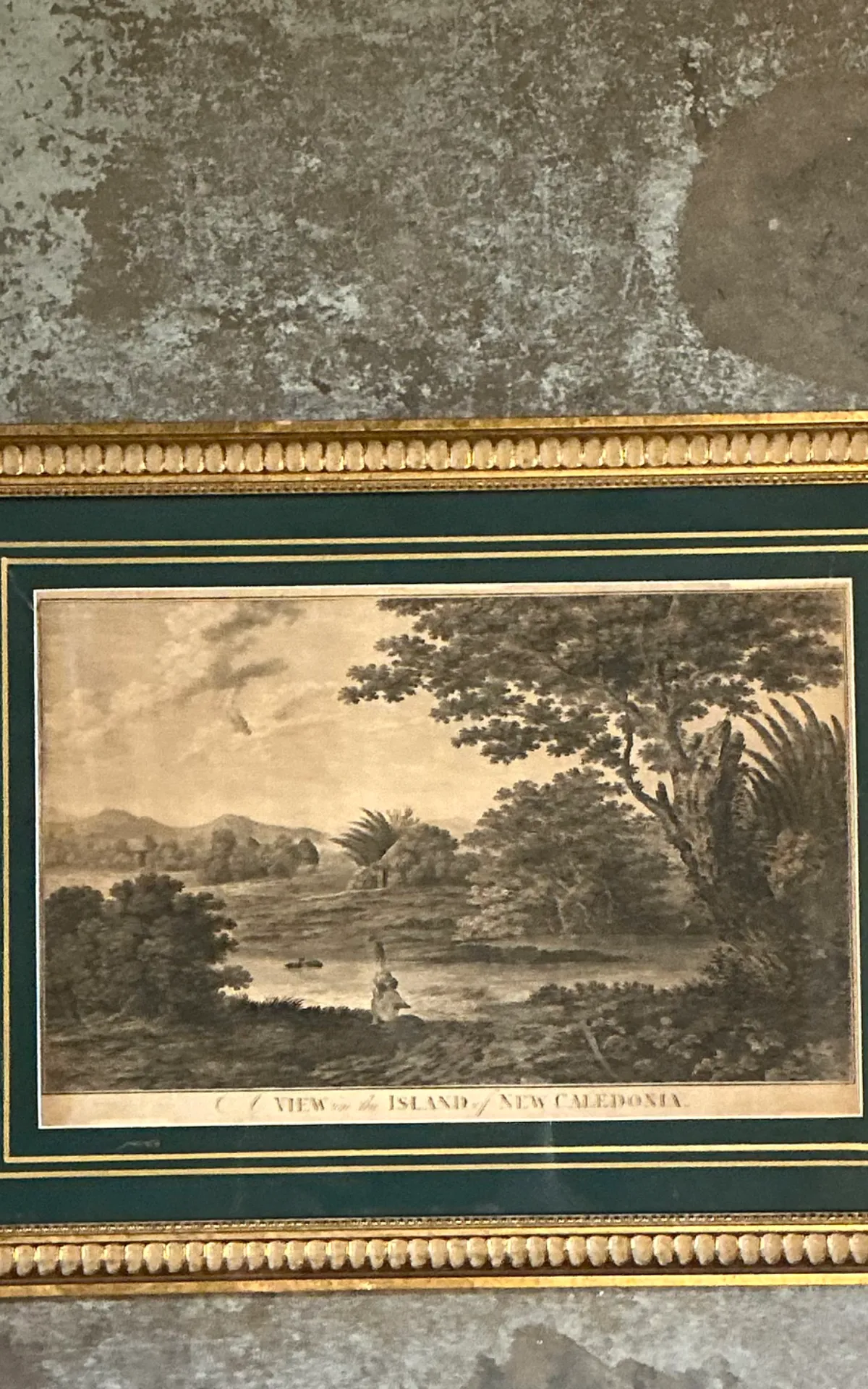 Vintage Framed New Caledonia Island Print — additional photo 4