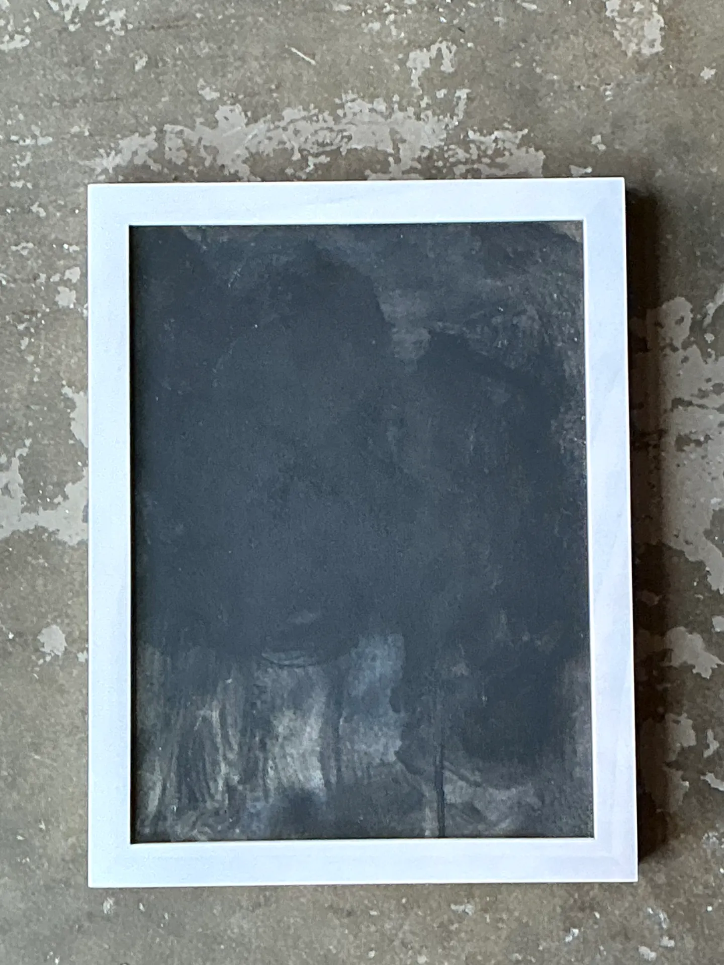 Vintage Black and White Abstract Expressionist Painting — additional photo 3