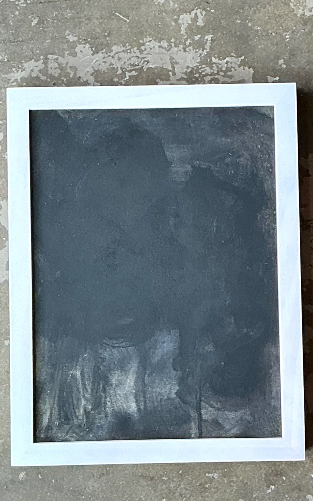 Vintage Black and White Abstract Expressionist Painting — additional photo 5