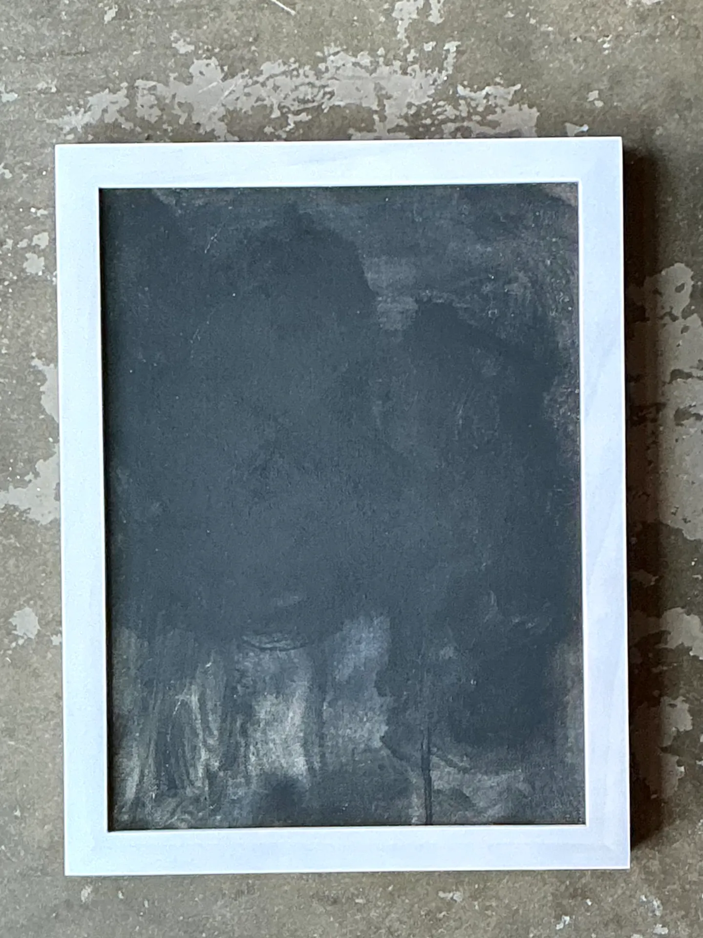 Vintage Black and White Abstract Expressionist Painting — additional photo 7