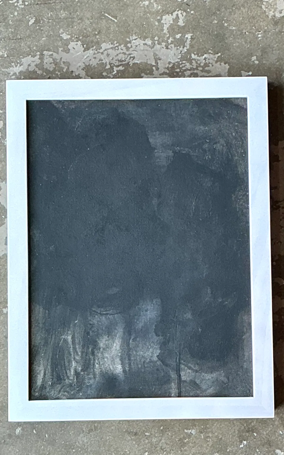 Vintage Black and White Abstract Expressionist Painting — additional photo 4