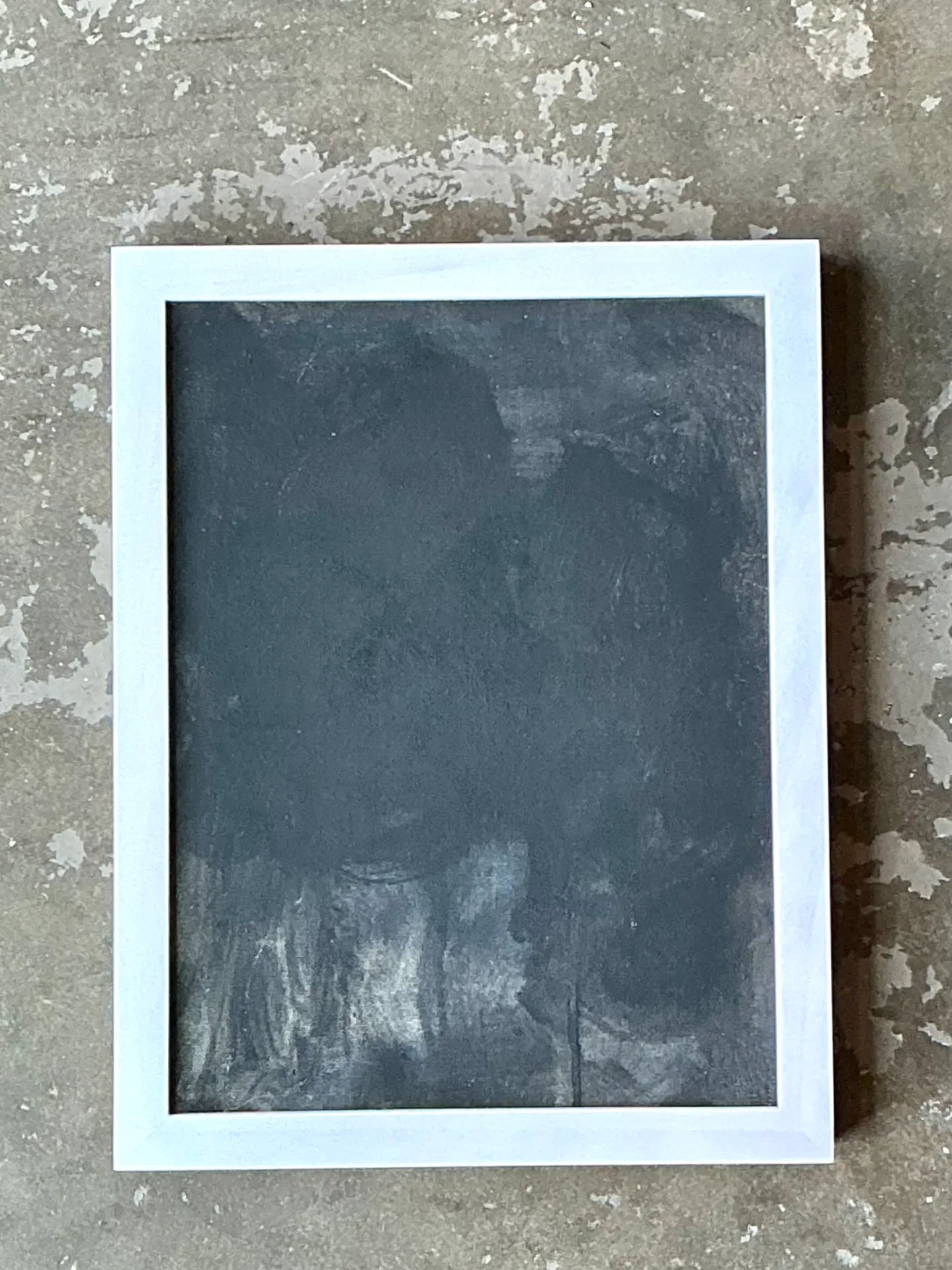 Vintage Black and White Abstract Expressionist Painting — additional photo 6