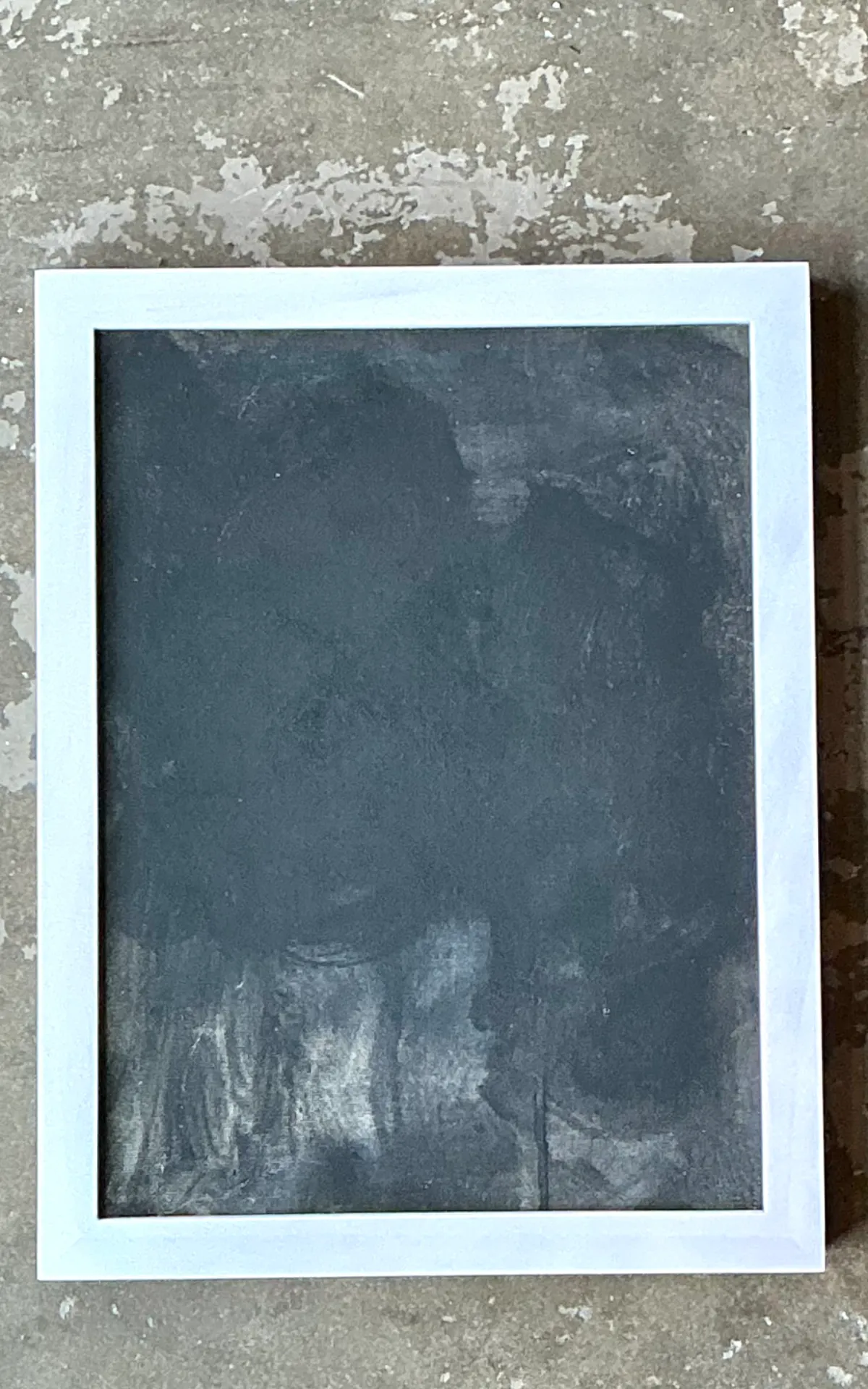 Vintage Black and White Abstract Expressionist Painting — additional photo 6