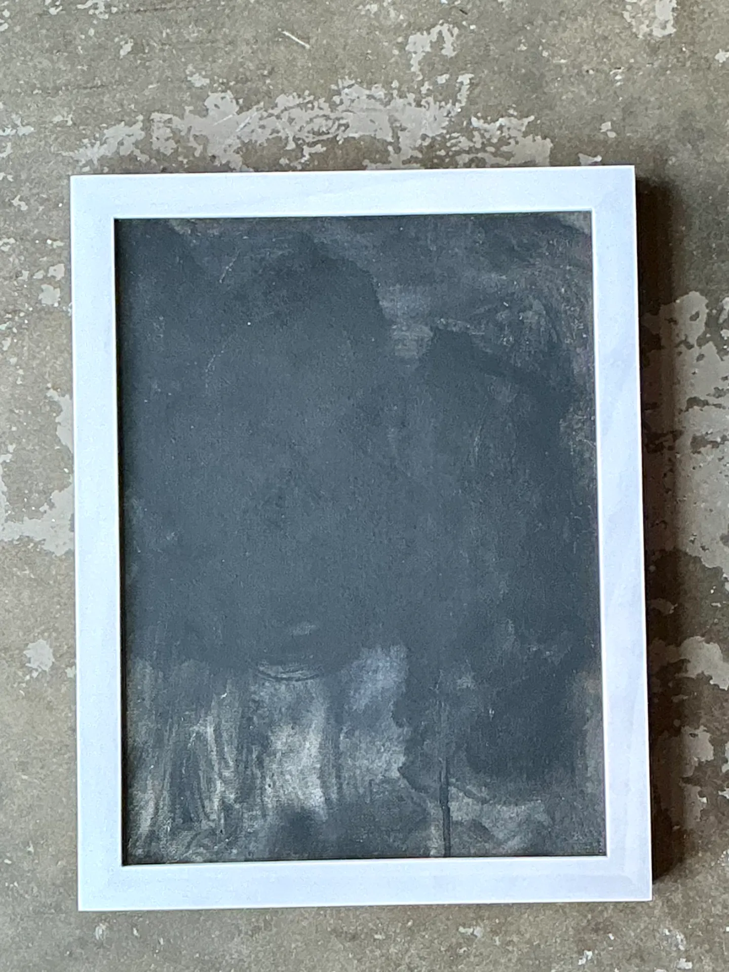 Vintage Black and White Abstract Expressionist Painting — additional photo 8